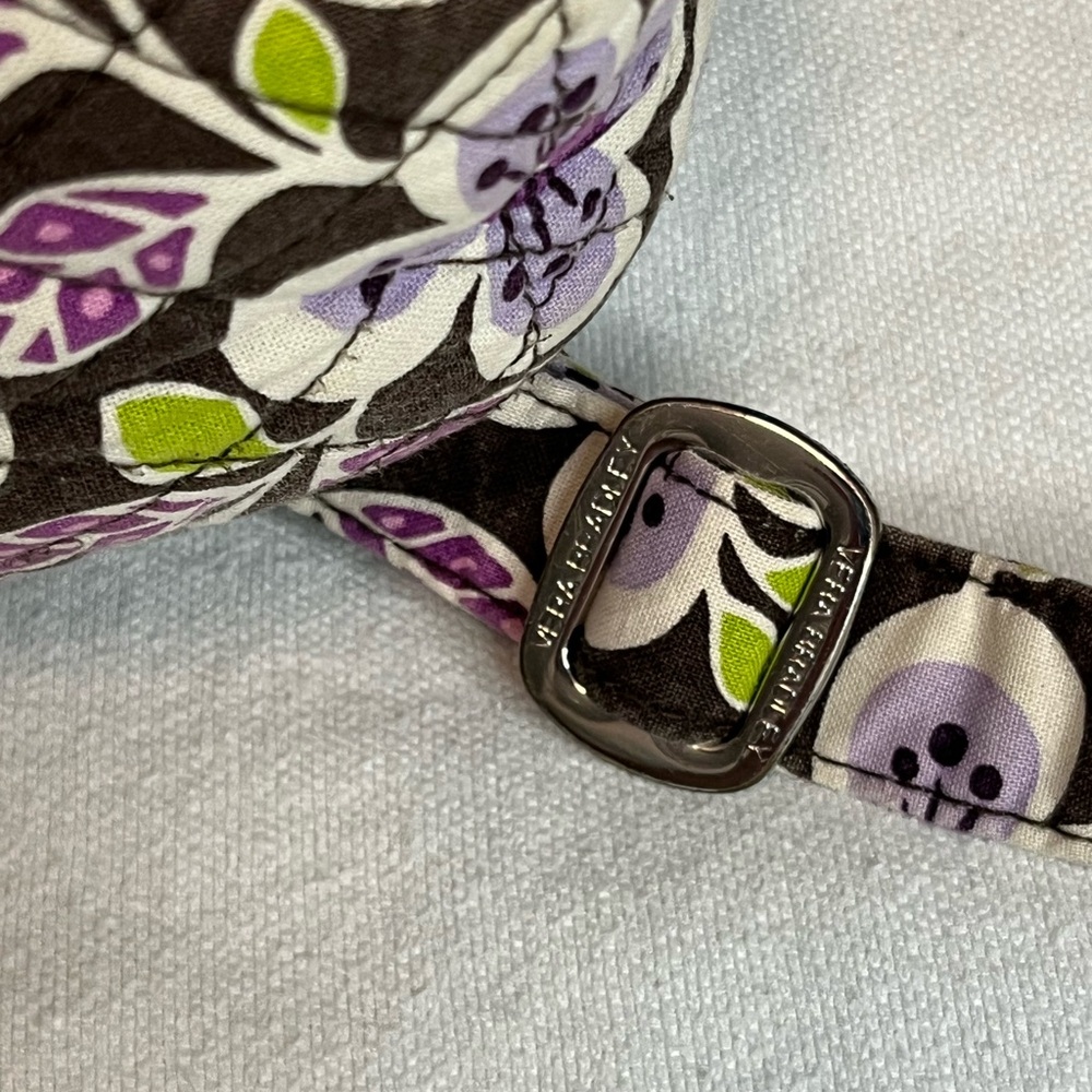 Vera Bradley Discontinued Plum Petal Floral Purple /Green /Black Backpack EUC - Picture 3 of 16